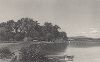 Мудна-Крик, проток реки Гудзон, штат Нью-Йорк. Лист из издания "Picturesque America", т.II, Нью-Йорк, 1874.