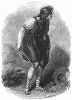 Имоджен -- героиня произведения Уильяма Шекспира, изображённая на ксилографии или гравюре на дереве, скопированной с полотна английского живописца и рисовальщика Ричарда Уэстола (1765 -- 1836) (The Illustrated London News №109 от 01/05/1844 г.)