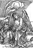 Откровение Иоанна Богослова. Ангел запирает низвергнутого зверя Апокалипсиса. Бартель Бехам для Martin Luther / Neues Testament. Издал Hans Herrgott, Нюрнберг, 1524