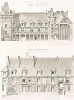 Замок Блуа (XVII век), лист 1.  Archives de la Commission des monuments historiques, т.3, Париж, 1898-1903. 