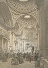 Интерьер церкви Мадлен -- церкви Святой Марии Магдалины (из работы Paris dans sa splendeur, изданной в Париже в 1860-е годы)