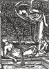 Первая встреча Купидона и Психеи. Иллюстрация Эдварда Коли Бёрн-Джонса к поэме Уильяма Морриса «История Купидона и Психеи». Лондон, 1890-е гг.
