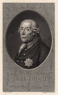 Портрет Фридриха Великого. Франция, 1788