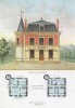 Загородный дом с круглой башней в городке Безон (Иль-де-Франс) (из популярного у парижских архитекторов 1880-х Nouvelles maisons de campagne...)