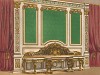 Вариант декора парадной залы от лондонского дизайнера Морана (Каталог Всемирной выставки в Лондоне. 1862 год. Том 1. Лист 91)