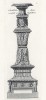 Античный канделябр, находящийся в Англии (лист 42 из Manuale di vari ornamenti contenete la serie del candelabri antichi. Рим. 1790 год)