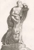 Ниоба пытается защитить своих детей (статуя из садов Медичи) (из Raccolta di Statue Antiche e Moderne Data in Luce sotto i Gloriose Auspici della Santita di N.S. Papa Clemente XI da Domenico de Rossi. Рим. 1704 год. Лист XXXII)