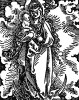 Богоматерь с младенцем. Ганс Бальдунг Грин. Иллюстрация к Hortulus Animae. Издал Martin Flach. Страсбург, 1512