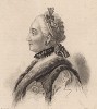 Императрица Екатерина II (1729--1796) (из L'Univers. Histoire et Description de tous les Peuples. Russie. Париж. 1838 год (лист 61))