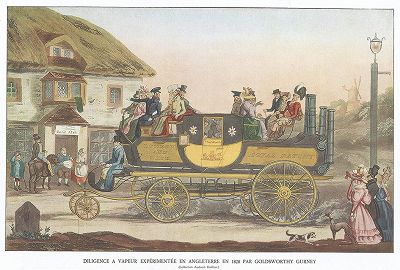 Экспериментальный паровой дилижанс Генри Голдсворти, 1828 год. L'automobile, Париж, 1935