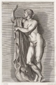 Потос - божество любовного вожделения. Лист из Sculpturae veteris admiranda ... Иоахима фон Зандрарта, Нюрнберг, 1680 год. 