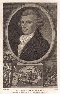 Эбенезер Сибли (1751 -- 1799) -- британский медик, занимавшийся лекарственными травами, и астролог, выпустивший в 1784 г. скандальную книгу "Новое и полное представление оккультных наук". 