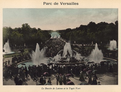 Фонтан Латона в парке Версальского дворца. Из альбома фотогравюр Versailles et Trianons. Париж, 1910-е гг.