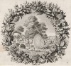 Адам и Ева в раю (из Biblisches Engel- und Kunstwerk -- шедевра германского барокко. Гравировал неподражаемый Иоганн Ульрих Краусс в Аугсбурге в 1700 году)