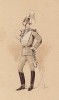 Офицер конной гвардии короля Швеции в 1890-е годы. "Иллюстрированная история верховой езды", Париж, 1891