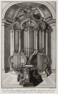 Орган из домашней церкви. Johann Jacob Schueblers Beylag zur Ersten Ausgab seines vorhabenden Wercks. Нюрнберг, 1730