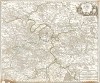 Окрестности Парижа в 1753 г. Environs de Paris. Par le Sr. Robert, Geographe ordinaire du Roi. Карта из Atlas universel королевских географов Жиля и Дидье Робер де Вогонди, составленная по ранним картам Николя Сансона. Париж, 1753