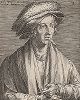 Иоахим Патинир (1487 -- 1524 гг.) -- фламандский живописец, один из основоположников европейской пейзажной живописи. Гравюра Корнелиса Корта.