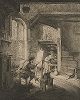 Художник в своей мастерской («Апеллес»). Офорт Адриана ван Остаде, ок. 1667 г. 