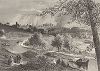 Вид на Ричмонд и реку Джеймс-ривер с Голливудских холмов, штат Вирджиния. Лист из издания "Picturesque America", т.I, Нью-Йорк, 1872.