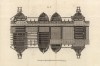 Плотницкие работы. Схема моста в Руане (Ивердонская энциклопедия. Том III. Швейцария, 1776 год)