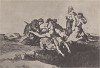 Милосердие (Caridad). Лист 27 из серии офортов знаменитого художника и гравёра Франсиско Гойи "Бедствия войны" (Los Desastres de la Guerra). Представленные листы напечатаны в Мадриде с оригинальных досок около 1900 года. 