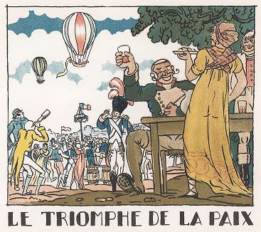 Праздник по случаю подписания Амьенского мира. Pictorial History of Napoleon by Andre Collot, 1930. 
