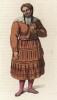 Женщина с Камчатки в праздничном наряде (лист 51 иллюстраций к известной работе Эдварда Хардинга "Костюм Российской империи", изданной в Лондоне в 1803 году)