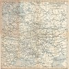 Центральная Россия (карта из популярного немецкого путеводителя K. Baedeker. Russland. Handbuch fur Reisende. Лейпциг, 1897)