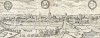 Вид с "птичьего полета" на Липпштадт. Lippe. Георг Браун и Франц Хогенберг. Civitates оrbis terrarum. Кёльн, 1590