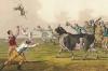 Популярное британское развлечение - травля собаками привязанного быка, часть 2. The National Sports of Great Britain by Henry Alken. Лондон, 1903