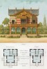 Шале с галереей и пятью деревянными балконами (из популярного у парижских архитекторов 1880-х Nouvelles maisons de campagne...)