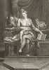 Мадонна дель Силенсио (Святое семейство) работы Микеланджело. Лист из знаменитого издания Galérie du Palais Royal..., Париж, 1786