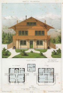Швейцарское шале (из популярного у парижских архитекторов 1880-х Nouvelles maisons de campagne...)