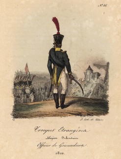 Офицер ирландского легиона Великой армии в 1810 году (лист 86)