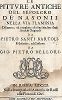 Титульный лист издания "Le Pitture Antiche del Sepolcro de' Nasonii...", Рим, 1702 год. 