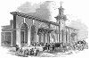 Конечная станция британской Юго-Восточной железной дороги в Лондоне под названием "Бриклейерс армс", построенная в 1844 году талантливым английским инженером Льюисом Кабиттом (1799 -- 1883 гг.) (The Illustrated London News №105 от 04/05/1844 г.)