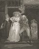 Вход в таверну. Гравюра Франческо Бартолоцци по живописному оригиналу Джорджа Морланда из серии "Летиция". 