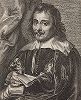 Бальтазар Жербье (1592 --1663 гг.) -- англо-голландский архитектор, миниатюрист и искусствовед. Гравюра с оригинала Антониса ван Дейка. 