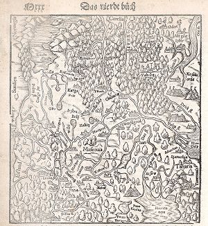 Карта Московии середины XVI века. 