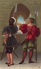 Гвардеец императора Священной Римской империи и короля Испании Карла V и швейцарский гвардеец (из Les arts somptuaires... Париж. 1858 год)