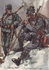 Армия Австро-Венгрии в 1915 году. Тирольские горные стрелки (из популярной в нацистской Германии работы Мартина Лезиуса Das Ehrenkleid des Soldaten... Берлин. 1936 год)
