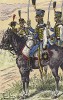 1808 г. Кавалеристы 5-го гусарского полка французской армии. Коллекция Роберта фон Арнольди. Германия, 1911-29