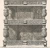 Резной английский дрессуар, XVI век. Meubles religieux et civils..., Париж, 1864-74 гг. 
