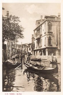 Канал Приули в Венеции. Ricordo Di Venezia, 1913 год.