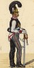 1814 г. Кавалерист прусской конной гвардии в профиль. Коллекция Роберта фон Арнольди. Германия, 1911-29