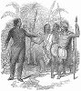 Король Камеамеа III (1813 -- 1854 гг.) Гавайских островов, также известных под названием Сандвичевы острова, в период правления которого была установлена христианская конституционная монархия (The Illustrated London News №89 от 13/01/1844 г.)