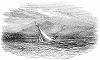 Яхта, затонувшая по техническим причинам в водах реки Деруэнт в графстве Дербишир, члены экипажа которой были спасены бросившимся на помощь очевидцем и его собакой (The Illustrated London News №109 от 01/05/1844 г.)