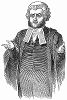 Мистер Уилкинс, адвокат мистера Уильяма Генри Барбера, осуждённого в 1844 году центральным уголовным судом Лондона за подделку биржевых бумаг (The Illustrated London News №102 от 13/04/1844 г.)