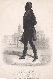 Сэр Роберт Пиль (1788-1850) - баронет, премьер-министр Великобритании, консерватор, реформатор уголовного законодательства и основатель муниципальной полиции Лондона. 